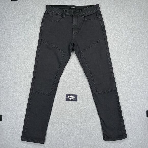 Proof Rover Double Knee Work Pants Mens 32x32 (32x31.5) Black HB Slim Huckberry - Picture 1 of 16
